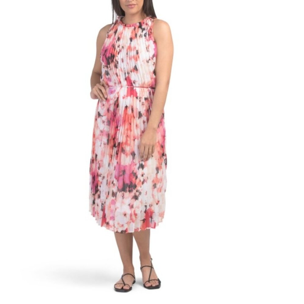 JULIA JORDAN  Sleeveless Floral Print Dress